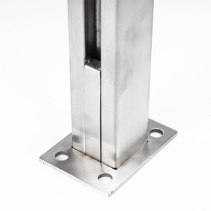 BNS verre trempé acier inoxydable poteau garde-corps extérieur escalier garde-corps balustre balcon garde-corps en verre - Product Image 4