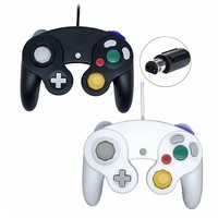 Manette de jeu portable ergonomique filaire pour console Gamecue NGC, joystick, poignée de contrôle, manette de jeu, manette