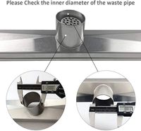 Venta al por mayor de fábrica: Drenaje lineal para ducha de 32 pulgadas/800 mm con inserto para azulejos, canaleta de drenaje para baño