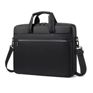 नई डिजाइन फैक्टरी थोक OEM हल्के वजन 15.6 इंच कंप्यूटर बैग व्यापार निविड़ अंधकार लैपटॉप बैग