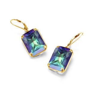 Женские длинные серьги с покрытием, серьги из серебра 925 пробы с Мистик-топазом - Product Image 2