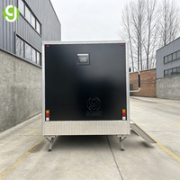 Remorque de toilettes mobiles GoEasy entièrement fonctionnelle, toilettes portables avec système d'éclairage LED et de ventilation