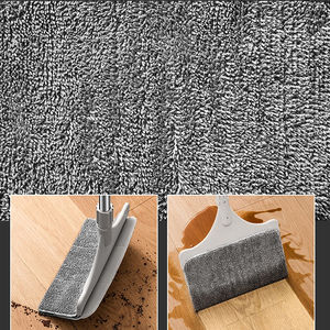 FF5389 Многофункциональная швабра-метла 2-в-1 с выдвижной ручкой для влажной и сухой уборки полов, с насадкой из микрофибры для мытья окон и отжимом - Product Image 3