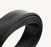 PET Dehnbare Geflochtene Ummantelung 70mm Flexibler Zugfester Roboter-Kabelschutz für Hochtemperatur-Elemente