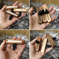 Diffuseur de parfum pour voiture en bois à clipser sur grille d'aération, design simple, désodorisant et parfum pour voiture