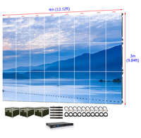 Panel LED de Alquiler para Exteriores de 4m x 3m, P2.9, Impermeable IP65, para Conciertos, Pantalla LED de Alta Definición de 2.9mm, 13 pies x 10 pies