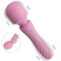 10-Frequenz Dual-Kopf Tragbarer G-Punkt Klitoris-Vibrator Dildo für Frauen USB-Aufladbar IPX5 Wasserdicht Masturbations-AV-Massagegerät