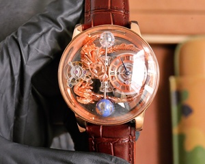 Relojes de Hombre de Alta Gama con Correa Marrón, Diseño Mecánico Tourbillon de Alta Calidad en Oferta - Product Image 1