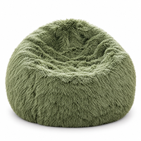 Housse de pouf en peluche vide à remplir soi-même pour billes de pouf ou vêtements en peluche, housse de siège lounge confortable, décoration intérieure