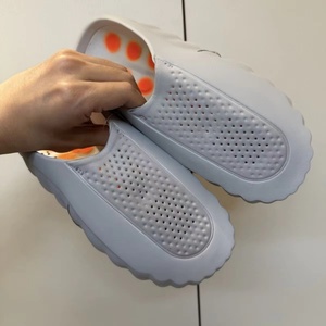 Hot 2026 Unisex Premium Sport 001 Like Slides Perforated Breathable Chunky Wave Sole <b>Mule</b> <b>Slippers</b> - Product Image 5