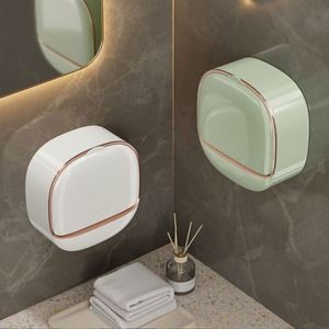Support mural moderne en plastique de haute qualité, écologique, pour savon de toilette avec drain, sans perçage, portable pour salle de bain - Product Image 3