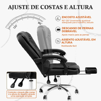 Chaise de bureau ergonomique pivotante à 360° pour adultes, avec repose-pieds, idéale pour les longues sessions de travail – Livraison gratuite, Offre Spéciale