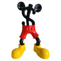 Vente chaude Nouveau Design Résine Dollar Mickey Sculpture Statue Pour La Décoration De La Maison