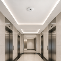 KNX PIR+24GHz FMCW Dual-Tech Deckensensor SEN-Mini/5113 für Aufzug, Lobby, Museum, Aufputzmontage, Beleuchtungssteuerung, kontaktlos