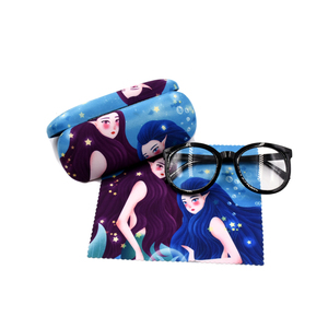 Logotipo personalizado impresión microfibra óptica gafas embalaje flip estuche gafas caja de regalo conjunto con limpiando <span class=keywords><strong>anteo</strong></span> - Product Image 1