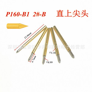 Sonda de Prueba de Punta Recta P160 B1, Pin de Resorte de 1.36mm, Orificio de 1.7mm, Accesorio Metálico para Instrumentos - Product Image 4