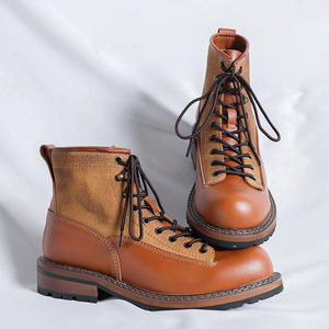 Vêtements de travail pour hommes Nouveau Retro <span class=keywords><strong>Vintage</strong></span> Fashion Trend Motorcycle Versatile Casual <span class=keywords><strong>Bottes</strong></span> pour hommes - Product Image 3