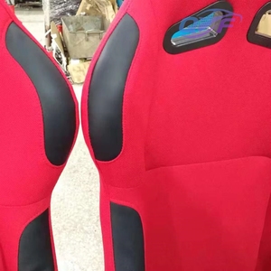 Nuevos Asientos Deportivos Universales de Tela de Gamuza Roja Completa Tipo Bucket con Techo para Gradas y Tráfico Intenso - Product Image 6