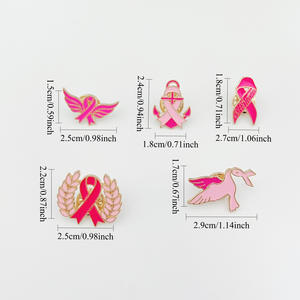 Broche de Listón Rosa, Insignia Internacional de Prevención del VIH/SIDA y Cáncer de Mama, Logotipo Promocional, Broche de Goteo de Aceite para Promoción del Cuidado del Cáncer de Mama - Product Image 4
