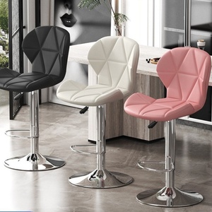Sillas <span class=keywords><strong>de</strong></span> Barra Modernas Ajustables <span class=keywords><strong>de</strong></span> Cuero PU con Base Cromada <span class=keywords><strong>para</strong></span> Sala <span class=keywords><strong>de</strong></span> Estar, Cocina, <span class=keywords><strong>Isla</strong></span>, Hotel - Product Image 5