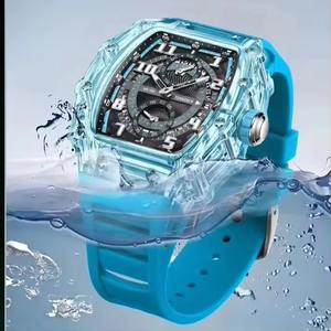 Drioshipping New Men's Watch Design Tonneau Watch for Men <b>Waterproof</b> Luxury Sport <b>Wristwatch</b> - Product Image 4