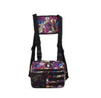 Tas dada kanvas pria, dompet kasual kecil untuk berpergian