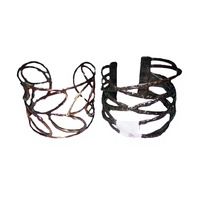 Brazaletes de Moda Vintage Hechos a Mano con Plata de Ley y Latón, Joyería para Mujer con Perlas de Agua Dulce para Bodas y Fiestas