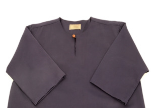 Áo Kurta Malaysia cho nam có cổ khóa kéo và tay ngắn, chất liệu vải co giãn 4 chiều, thiết kế Teluk Belanga - Product Image 4