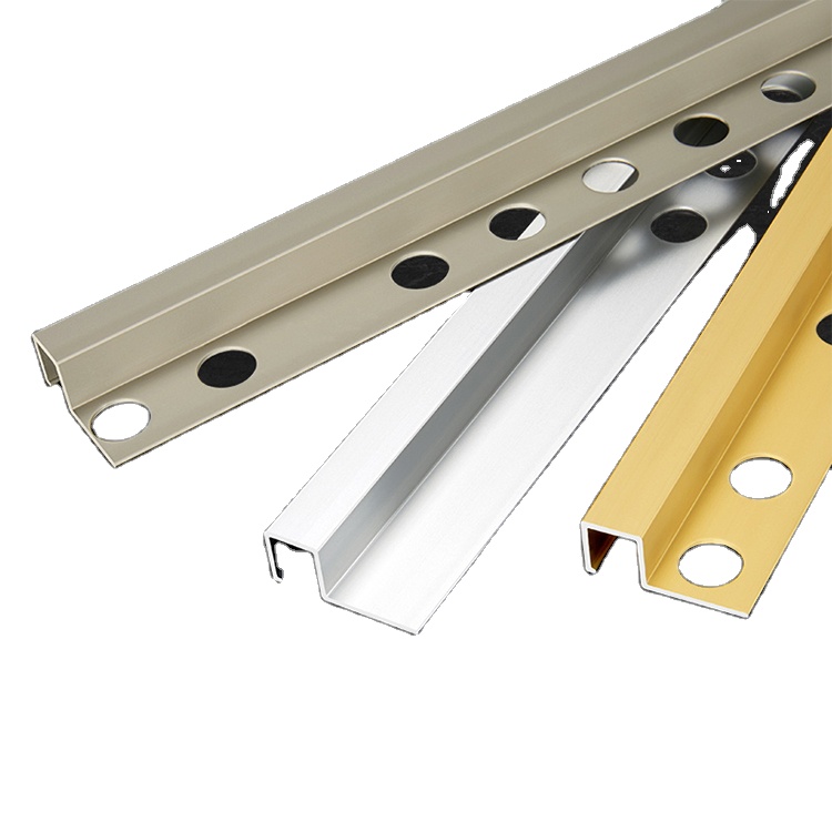 Алюминиевая внешняя угловая керамическая кромка, Золотая алюминиевая L-образная отделка для плитки