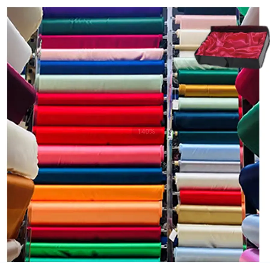 สต็อกสด695สีผ้าซาตินนุ่มสำหรับงานแต่งงานพรรคตกแต่งกล่องซับเสื้อผ้า DIY เย็บอุปกรณ์พื้นหลัง