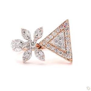 Anillo Clásico de Oro con Diamantes para Mujer, Joyería Fina, Brillo Real, Anillo de Compromiso, Regalo de Boda, Anillo de Uso Diario - Product Image 5