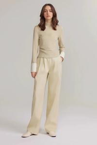 2025 nuovi <span class=keywords><strong>pantaloni</strong></span> da <span class=keywords><strong>donna</strong></span> all'ingrosso Lyocell in lino misto Casual a vita alta con tasca laterale in pizzo <span class=keywords><strong>pantaloni</strong></span> larghi dritti da <span class=keywords><strong>donna</strong></span> - Product Image 2