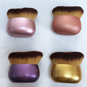 <span class=keywords><strong>Pinceau</strong></span> plat en poils synthétiques pour le corps, application sur une grande surface, <span class=keywords><strong>pinceau</strong></span> noir multifonctionnel pour le maquillage, le bronzage - Product Image 6