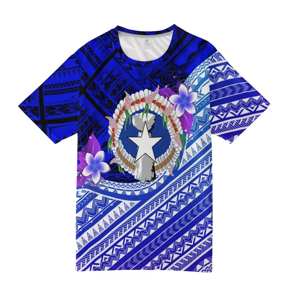 Camisetas masculinas com logo saipan, camisetas personalizadas para homens, manga curta, azul marinho, com manga longa, tribais, cnmi