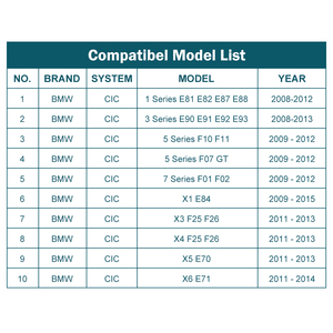 Road Top CIC System Wireless Android <span class=keywords><strong>Auto</strong></span> Carplay Module Interface Carplay pour BMW série 6 F06 F12 F13 Year2010-2013 - Product Image 2