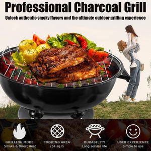 Parrilla Portátil de Carbón para Exteriores, de Hierro Cromado, para Acampar, para 2-3 Personas - Product Image 3