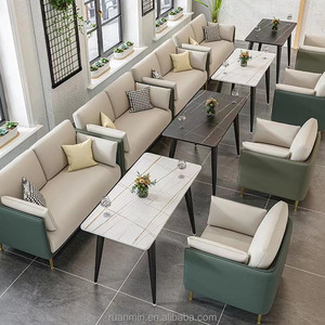 Meubles commerciaux de luxe Ensembles de <span class=keywords><strong>restaurant</strong></span> confortables Hôtel Café Salle à manger Bar Canapé Chaises <span class=keywords><strong>Banquette</strong></span> - Product Image 5