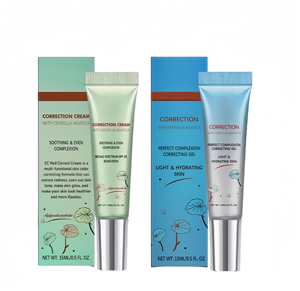 Hydratant léger Centella Asiatica pour femmes améliore la matité de la peau soulage les <span class=keywords><strong>rougeurs</strong></span> offre 2 pièces <span class=keywords><strong>CC</strong></span> crème correctrice rouge - Product Image 1
