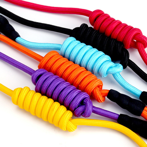 Set kerah dan tali anjing nilon, sabuk tali hewan peliharaan nyaman dengan pegangan busa pelepasan cepat - Product Image 2