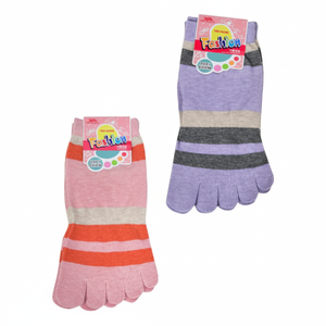 (Treath Pass) Chaussettes pour femmes Soft Touch Couleur unique Big Ring Toe Instep Shorts - Product Image 1