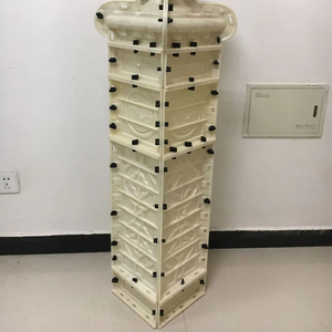 Molde de pilar lateral de balaustrada de hormigón redondo de 20 cm de ancho Molde de inyección de plástico ABS para uso doméstico - Product Image 1