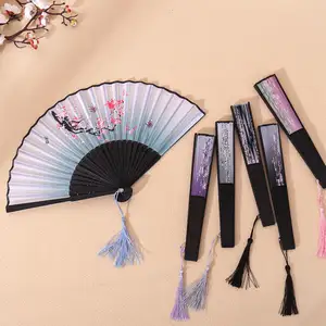 Wood Bamboo Hand Fan Wedding Souvenir Handheld Gift Decoration Wholesale Personalized Printed Bamboo Hand Fan