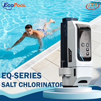Machine à chlore salin série EQ de contrôle WiFi mobile Générateur de chlore à cellule salée Chlorinateur de sel pour piscine de 43000 gallons