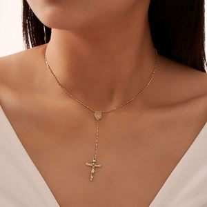 Gold Plated <b>Mens</b> <b>Necklace</b> Cross Border Multi Innovative Influencer Choice Item Anti-oxidation Coating Verified Material Origin - Product Image 2