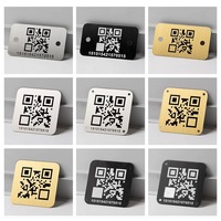Plaques d'identification personnalisées, étiquettes en plastique imperméables, code QR, menu pour restaurant, hôtel, café
