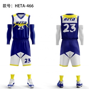 Youth College Basketball Uniforms Breathable Basketball Jersey Custom Men Training Wear Basketball Wear <b>Vest</b> Shorts Set - Product Image 1