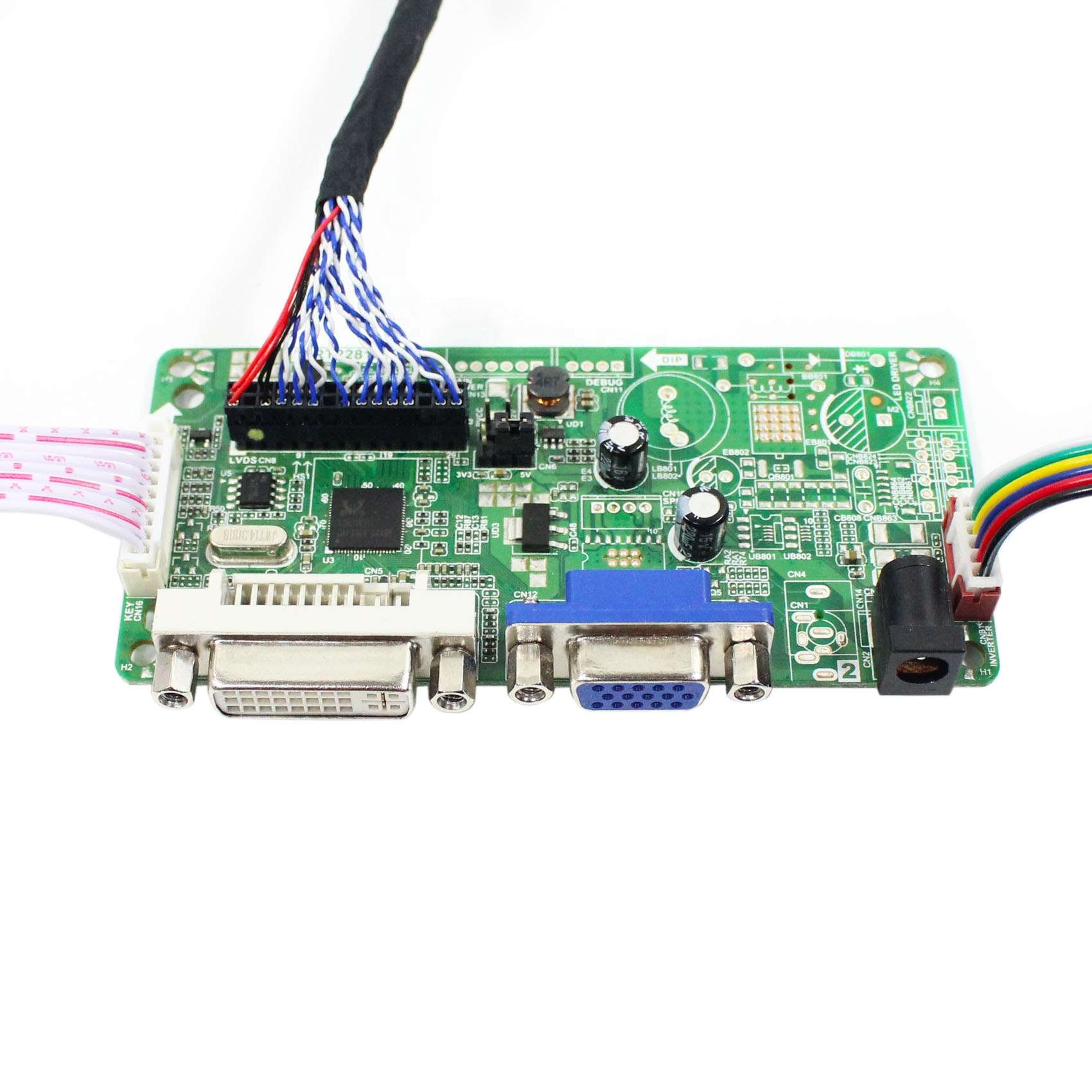 DVI VGA LCD Controller Board Work for LVDS Interface LCD Screen Compatible Work With 19inch 1280X1024 G190ETN01.1