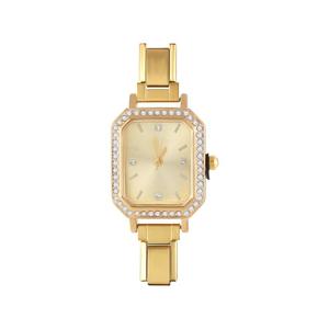 新しいファッションメンズレディースステンレススチールゴールデンラウンドシンプルな腕時計ブレスレットバングル友人妻誕生日プレゼントDIYジュエリーギフト - Product Image 2