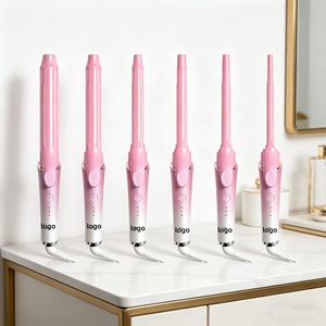 <span class=keywords><strong>Fer</strong></span> à boucler durable 9MM-30MM avec tubes en céramique chauffants, ions négatifs, technologie PTC pour un coiffage optimal, idéal pour les dortoirs - Product Image 1