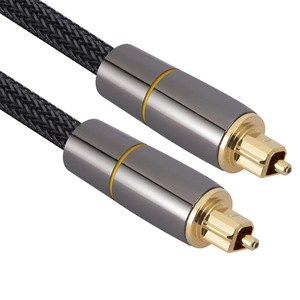 High Quality <strong>SPDIF</strong> <strong>Toslink</strong> Digital Optical Fiber Audio Cable Gold Plated Metal Shell Nylon Braid for Home Theater Sound Bar - Product Image 4